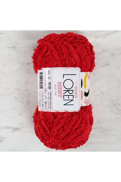 Loren Mery Kırmızı El Örgü İpi - M410 - 34316