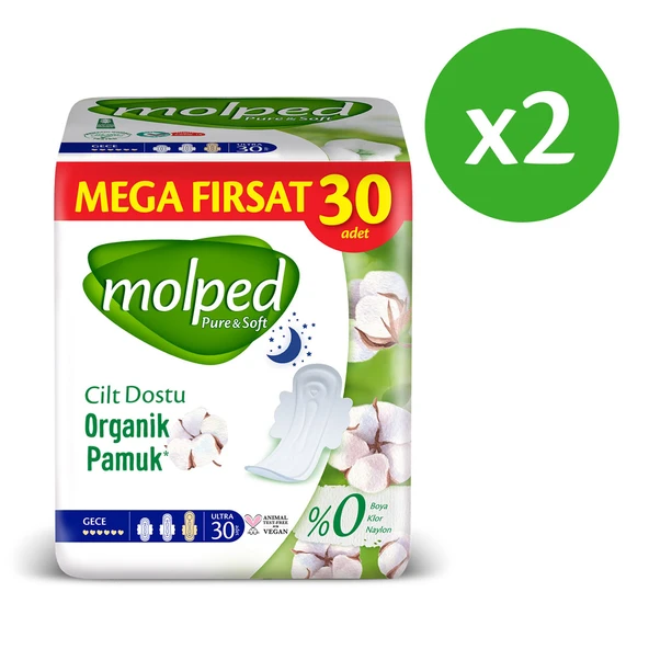 Molped Pure&Soft Gece Avantajlı Mega Fırsat Paketi 60 Adet - 2