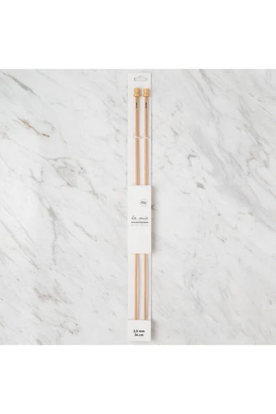 La Mia Whitewood 3.5 mm 36 cm Ahşap Örgü Şişi