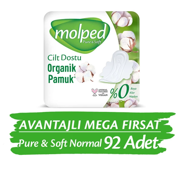 Molped Pure&Soft Normal Avantajlı Mega Fırsat Paketi 92 Adet