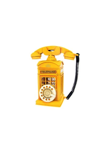 Dekoratif Nostaljik Telefon Kumbara