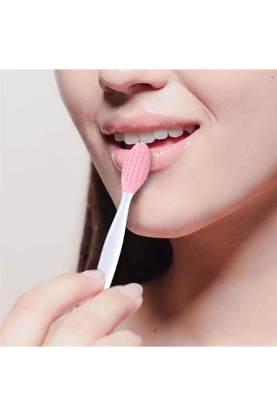 Adshome® 2 Adet Dudak Fırçası Peeling Etkili Gözenek Siyah Nokta Temizleyici Giderici Çift Yön - 7