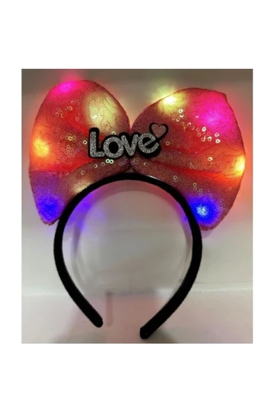 Led Işıklı Fuşya Fiyonk Taç