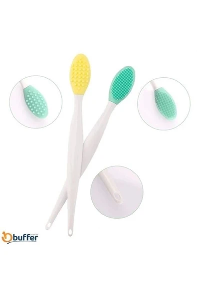 Adshome® 2 Adet Dudak Fırçası Peeling Etkili Gözenek Siyah Nokta Temizleyici Giderici Çift Yön - 6