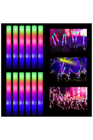 Led Işıklı Rengarenk Sünger Parti Çubuğu