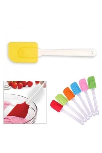 Buffer® Dekoratif Renkli Silikon Spatula Pratik Sevimli Spatula Kaşık