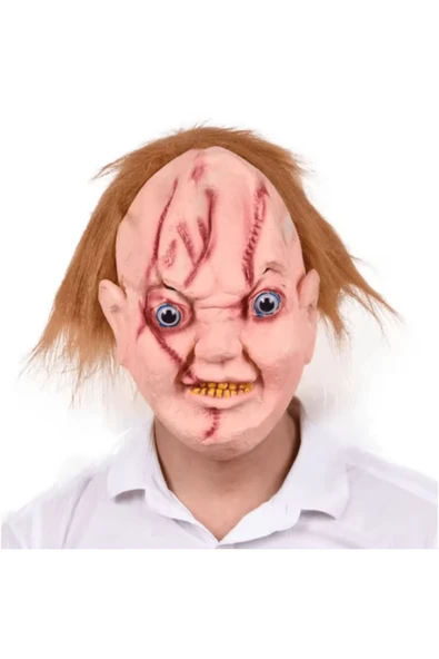 Chucky Saçlı Lateks Maske
