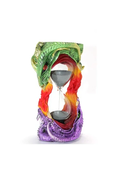 Polyester Dragon Tasarımlı Kum Saati Model 1