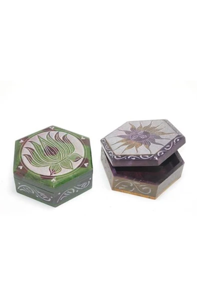 Obsidian Taşı Kutu Model 5