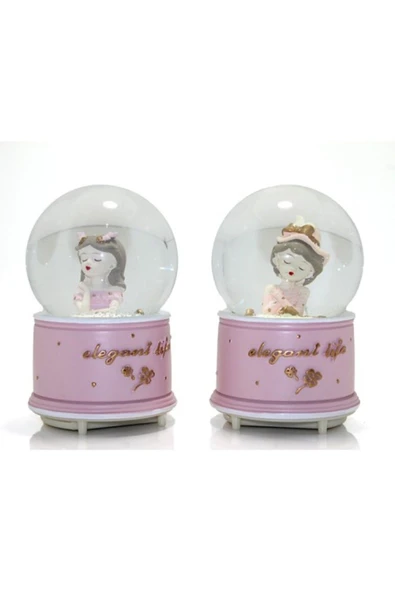 Kar Küresi Işıklı Müzikli 13 Cm No 2