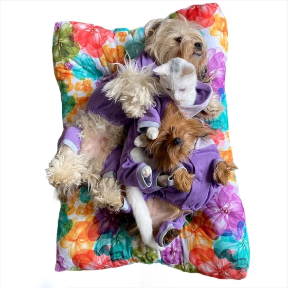 Poofy Garden XLarge Kedi Minderi Kedi Yatağı - 6