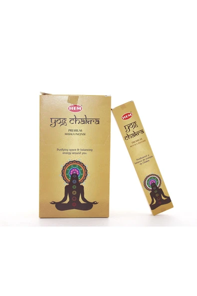 Hem Yog Chakra Masala Aromalı Çubuk Tütsü 15 Gr