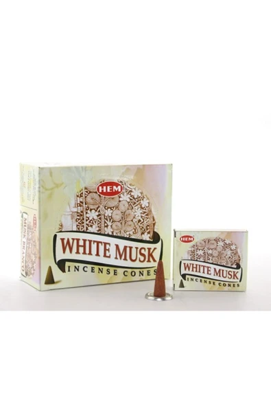 White Musk Aromalı Konik Tütsü