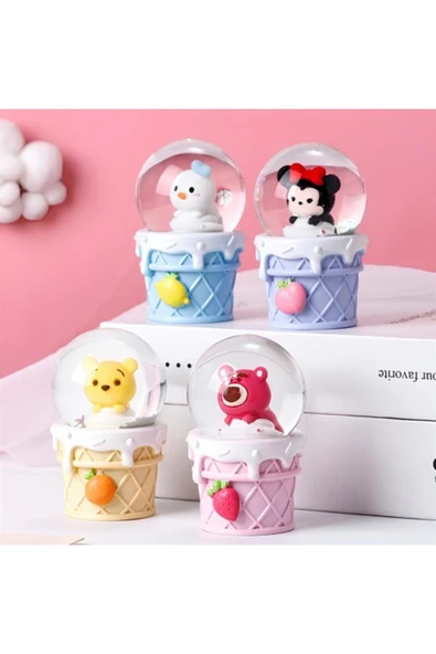 Mickey Mouse Işıklı Kar Küresi Model 3