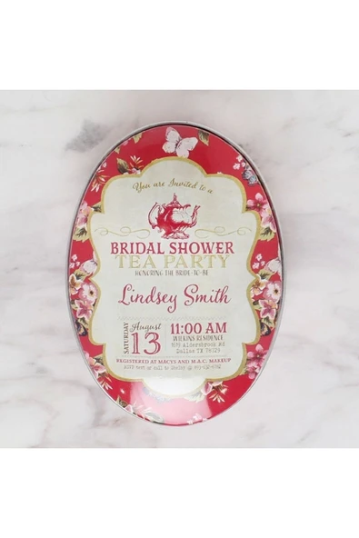 Loren Metal Saklama Kutusu Oval