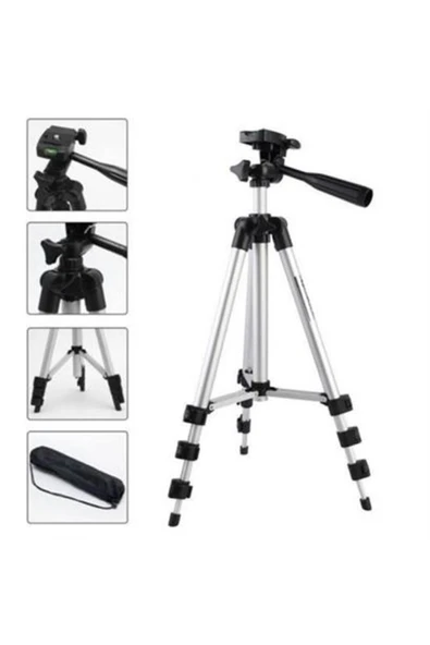 ® Taşıma Çantalı 130 Cm Profesyonel Alüminyum Kamera Tripodu