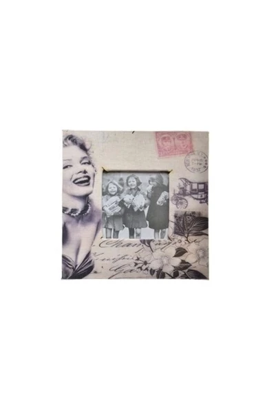 Adshome® Decotown Marilyn Monroe Tasarım Ahşap Resim Fotoğraf Çerçevesi
