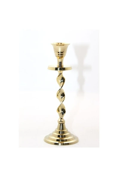 Tekli Pirinç Şamdan Model 2