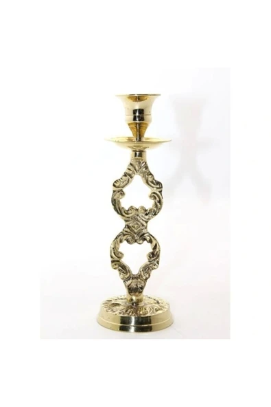 Tekli Pirinç Şamdan Model 4