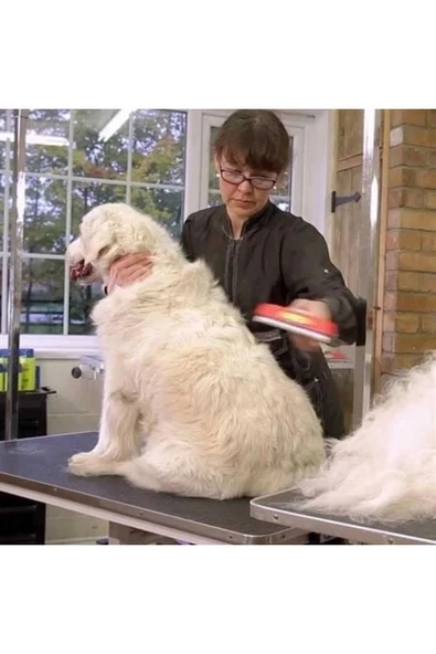 Buffer® 23 Kg Üzeri Uzun Tüylü Köpekler Için Tüy Toplayıcı Ergonomik Tarak