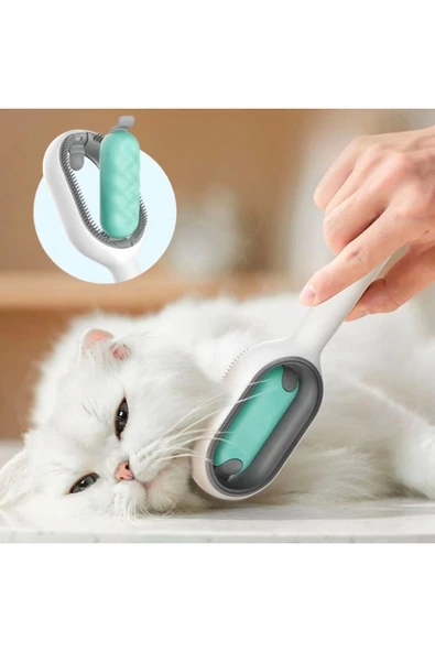 Buffer® Evcil Hayvanlar Için Çift Taraflı Pet Fırçası Nemli Tüy Tarama Tarağı
