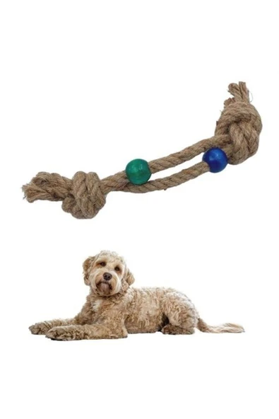 BUFFER® Diş Kaşıma İpi Köpek Oyuncağı Diş Güçlendirme Temizleme İpi Köpek Oyun Halatı