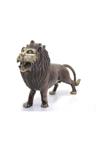 Metal Aslan Biblosu 60 Cm