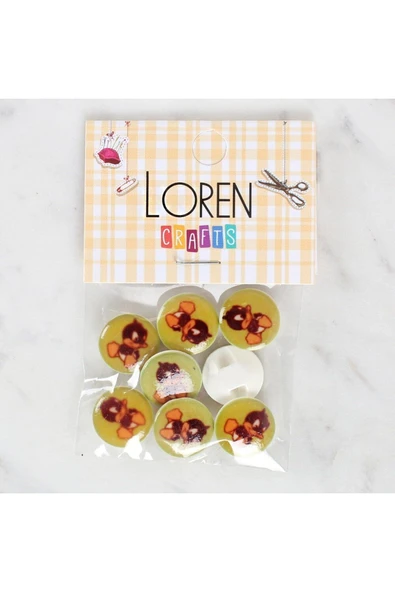 Loren Crafts 8'li Ördek Düğme - 1204
