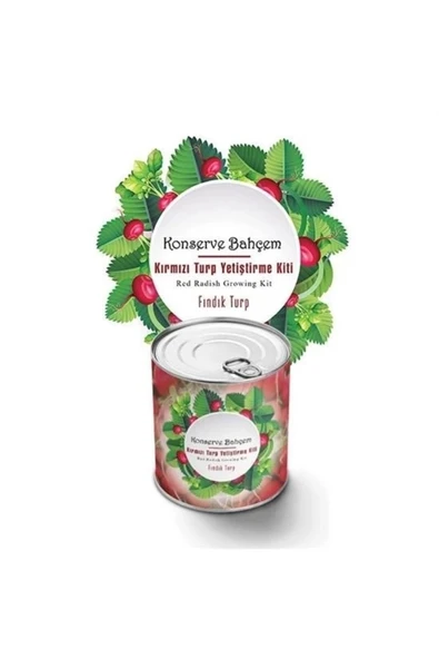 ® Konserve Bahçem Evde Konservede Fındık Turp Yetiştirme Kiti