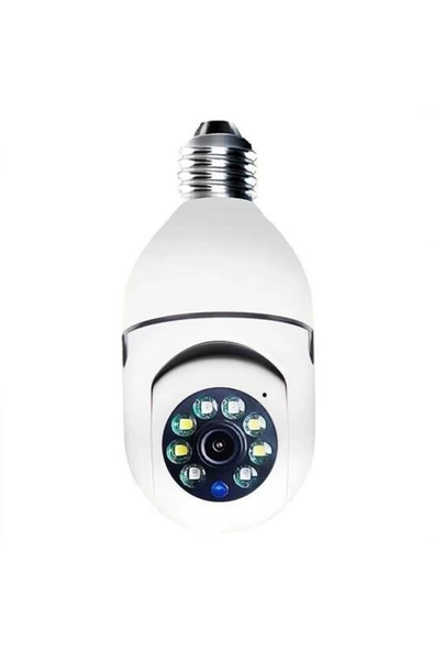 ® Wifi 360 Panoramik Ampul Kamera Gece Görüş Ses Akıllı Hareket Algılayıcı - 4