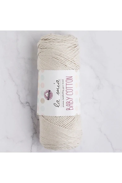 La Mia Baby Cotton Açık Gri El Örgü İPi - L047 - 33624
