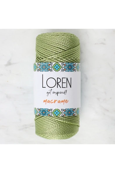 Loren Macrame Fıstık Yeşil El Örgü İpi - RM 0176 - 34355