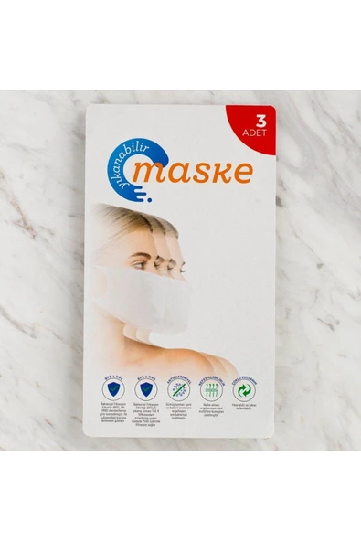 Loren 3 lü Paket Yıkanabilir Maske