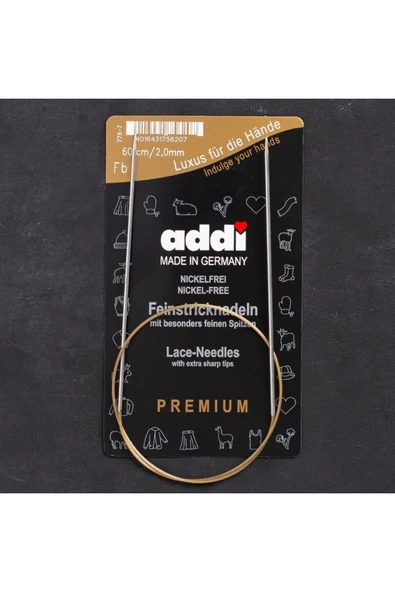 Addi 2mm 60cm Misinalı Dantel Şişi - 775-7