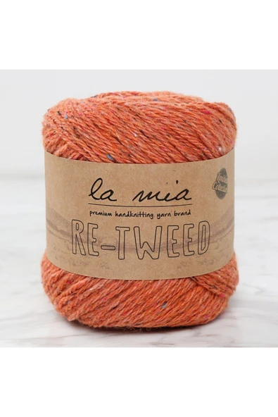La Mia Re-Tweed Turuncu Melanj El Örgü İPi - L144
