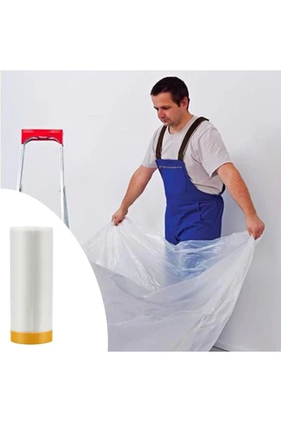 Buffer® Boya Badana Eşya Koruma Hışır Örtüsü 180cm X 15 Mt Yapışkanlı Hışır Örtü