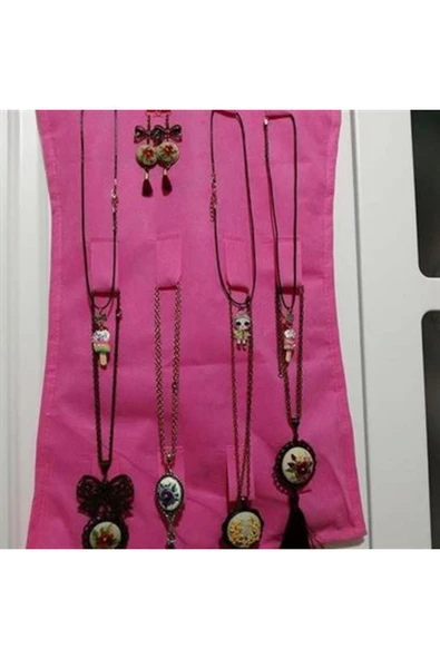BUFFER® Elbise Şeklinde Takı Organizeri - Pembe - 6