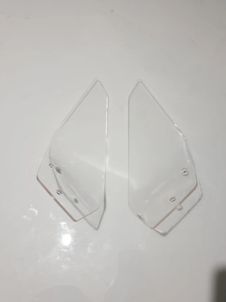 Motocam Bmw R1200 1250 Gs 2013 2024 Model Yan Deflektör Böbrek Koruma Camı Rüzgarlık Şeffaf Renkli Çift