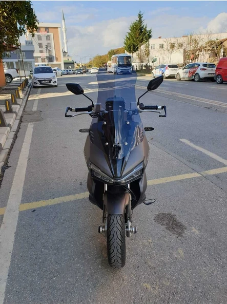 Motocam Falcon Trex 188 Siperlik Ön Cam 2022 2024 Model 75cm Açıkfüme Renkli 4mm Uzun Cam