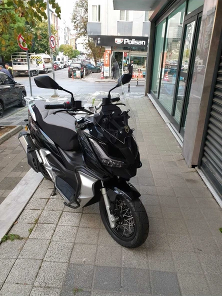 Motocam Barossa Adv 125 Siperlik Ön Cam 2024 Model 75cm Şeffaf Renkli 4mm Uzun Cam