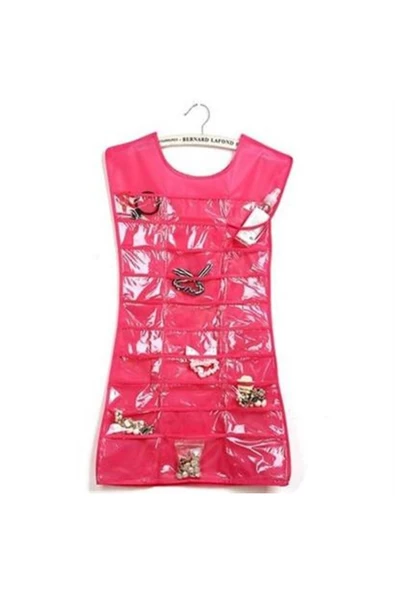 BUFFER® Elbise Şeklinde Takı Organizeri - Pembe - 2
