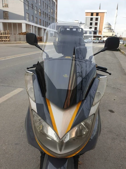 Motocam Yamaha Majesty 400 Siperlik Ön Cam 2005 2006 Model 68cm Şeffaf Renkli 4mm