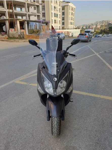 Motocam Sym Joymax250 İ Siperlik Ön Cam 2013 2017 Model 75cm Şeffaf Renkli 4mm Uzun Cam
