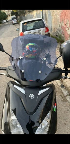 Motocam Yamaha Xcity 250 Siperlik Ön Cam 2011 2016 Model 40cm Açıkfüme Renkli 4mm