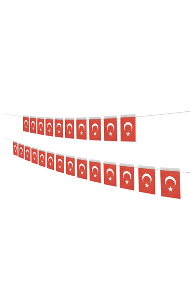 TİFOYS  Türk Bayrağı Ay Yıldız Orta Boy Ipli Bayrak 40'lı 29 Ekim - 4