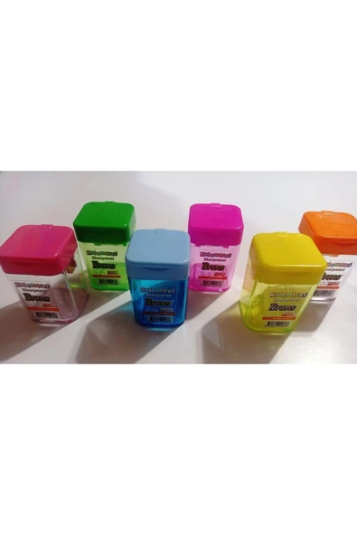 Nova Color  Çift Açaçaklı Kalemtraş 3 Adet Geniş Hazneli Kapaklı - 5