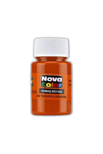 TİFOYS  Turuncu Kumaş Boyası Tişört Çanta Tekstil Boyası 30 ml 1 Adet Kumaş Boyası Turuncu 1 Adet