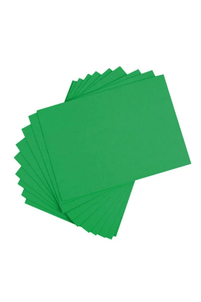 TİFOYS  ( 18 Adet ) Koyu Çam Yeşili Renkli Mukavva 35x50 cm  Sert Karton 1.0 mm Okul Öncesi Anasınıfı Kreş