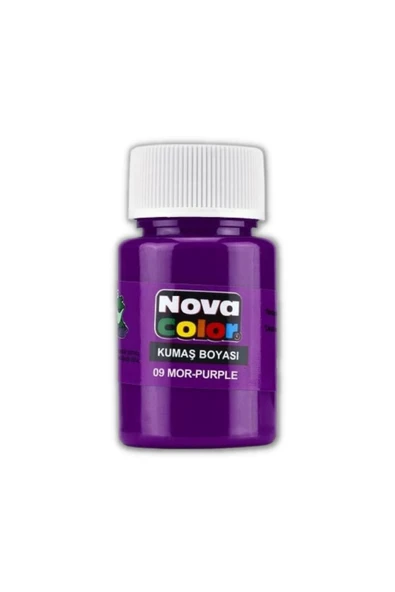TİFOYS  Mor Kumaş Boyası Tişört Çanta Tekstil Boyası 30 ml 1 Adet Kumaş Boyası Mor 1 Adet