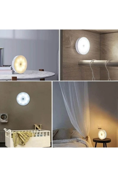 TİFOYS  Hareket Sensörlü Usb Şarjlı Led Işık | Dolap Içi Ev Aydınlatma Gece Lambası Led Işık - 1 Adet - 4